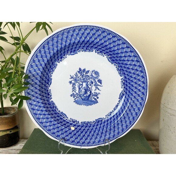 Vintage SPODE England Blue Room Collection Dinner Plate 10 1/2" Portland Vase - Picture 3 of 9